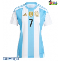 Argentina Rodrigo De Paul #7 Hjemmedrakt Dame Copa America 2024 Kortermet